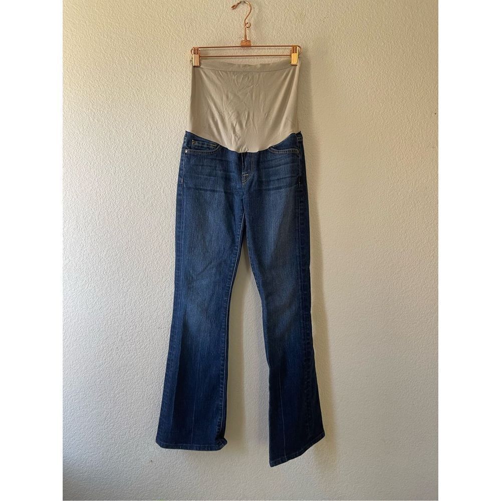 7 for all mankind flared maternity jeans size 25‎